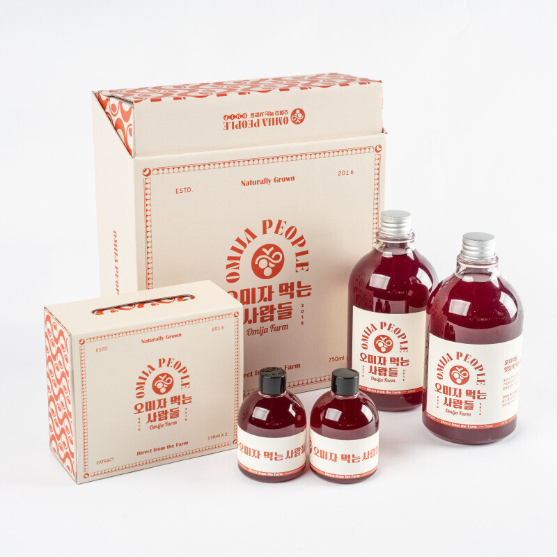 오미자 먹는 사람들,오미자 먹는 사람들 - 양구 오미자청 150ml * 2병 선물세트