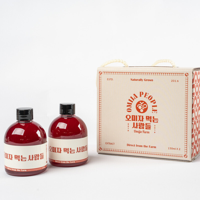 오미자 먹는 사람들,오미자 먹는 사람들 - 양구 오미자청 150ml * 2병 선물세트