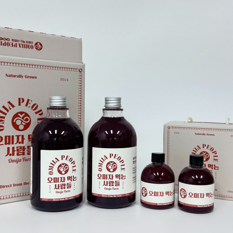 오미자 먹는 사람들,오미자 먹는 사람들 - 양구 오미자청 150ml * 2병 선물세트